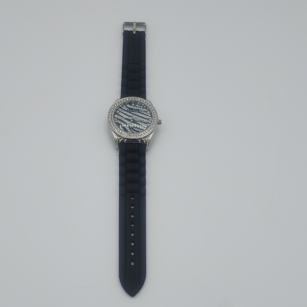 Silver and Black Men's Watch